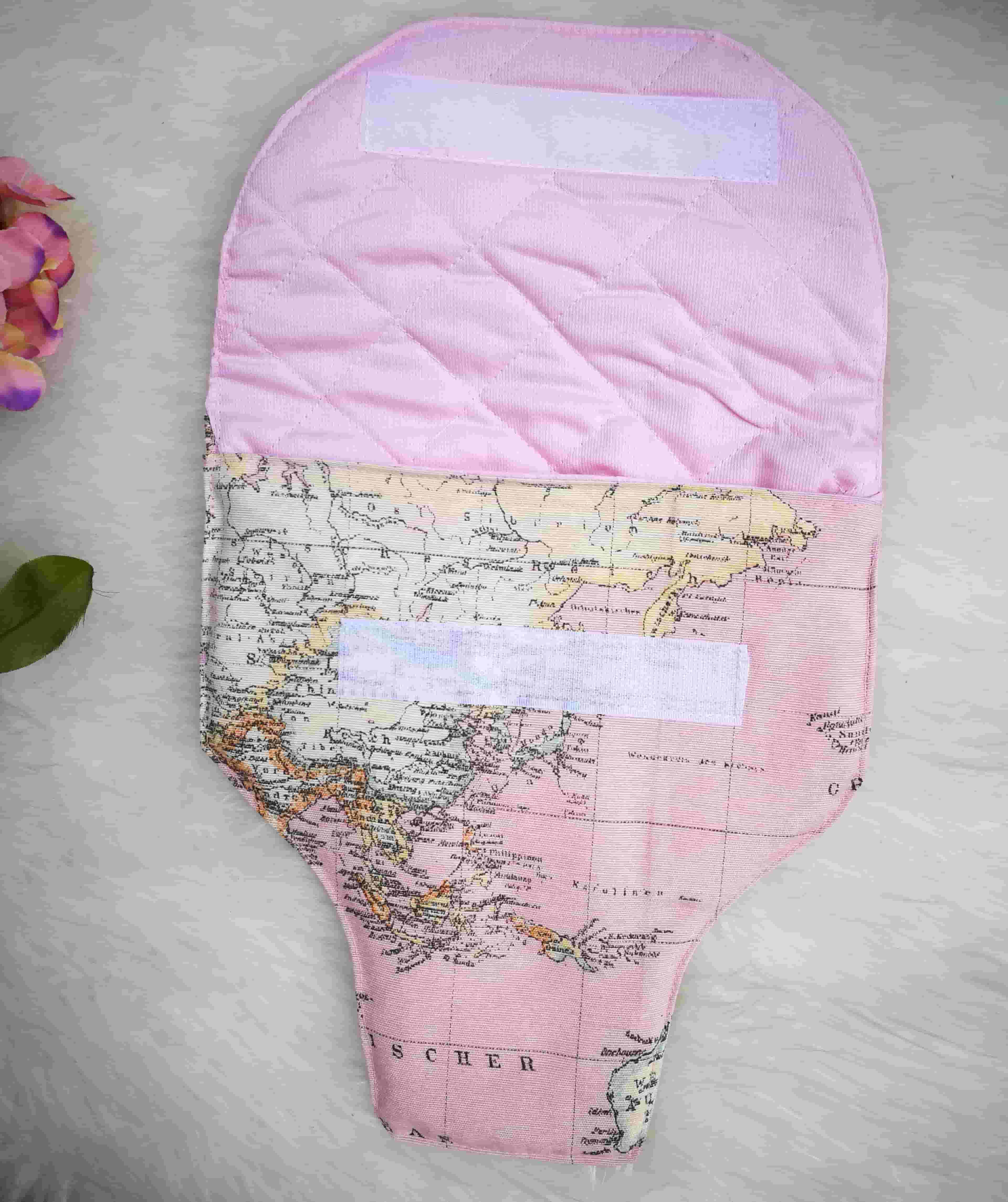 Funda cámara reflex mapa rosa